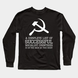 Funny Anti Socialist Government - Libertarian & Conservative Long Sleeve T-Shirt